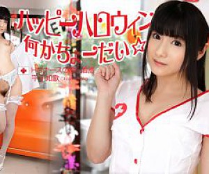 캐리비안 103112-171 합피하로윈☆何kanちょ-だい! ~Hなnas-suの会간호사~Hirako Chige