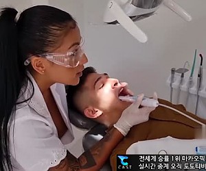 빵빵한 색녀 치과 의사쌤의 부드로운 입